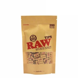 RAW AUTHENTIC 200CT PRE-ROLLED TIPS