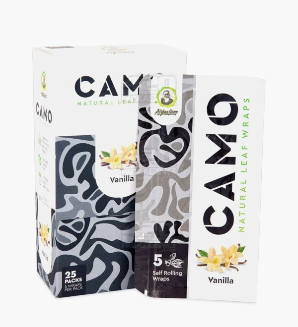 CAMO LEAF 5PK WRAPS - VANILLA