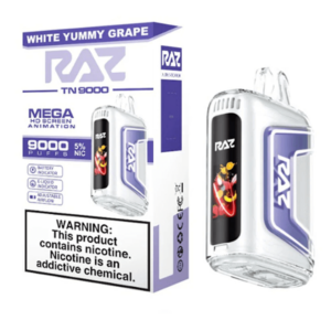 RAZ TN9000 5% NIC DISPOSABLE - WHITE YUMMY GRAPE