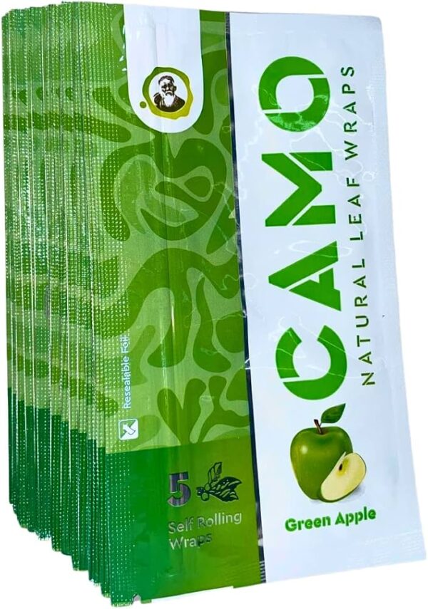 CAMO LEAF 5PK WRAPS - GREEN APPLE - Image 3