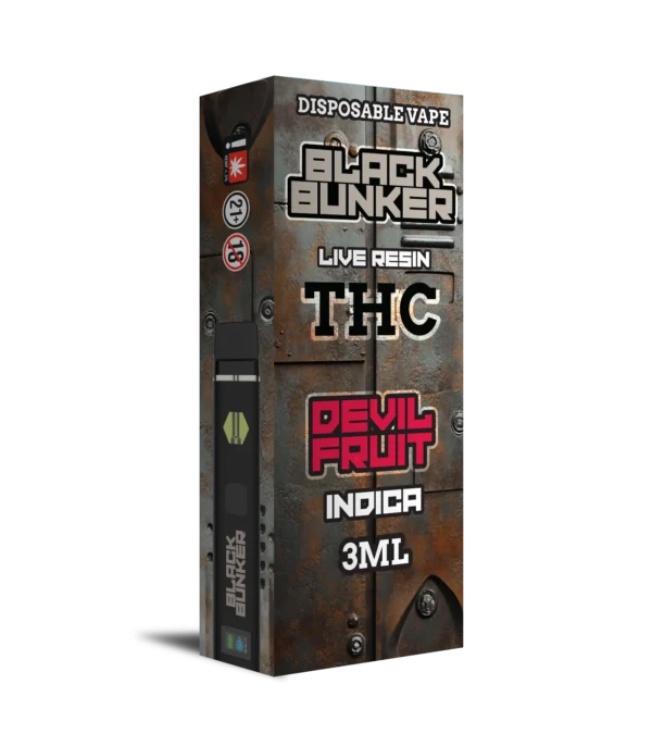 BLACK BUNKER 3G DISPOSABLE INDICA - DEVIL FRUIT