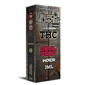 BLACK BUNKER THCA 3ML DISPOSABLE - DEVIL FRUIT