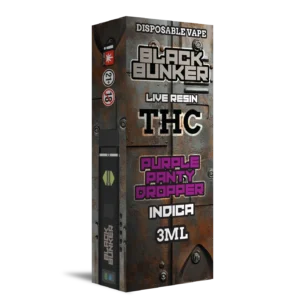 BLACK BUNKER 3G DISPOSABLE INDICA - PURPLE PANTY DROPPER