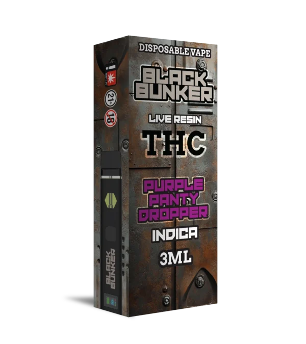 BLACK BUNKER 3G DISPOSABLE INDICA - PURPLE PANTY DROPPER