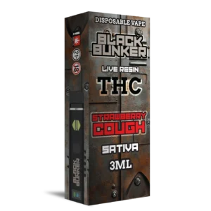 BLACK BUNKER 3G DISPOSABLE SATIVA - STRAWBERRY COUGH