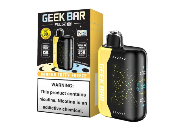 GEEK BAR PULSE X 25000 DISPOSABLE - BANANA TAFFY FREEZE