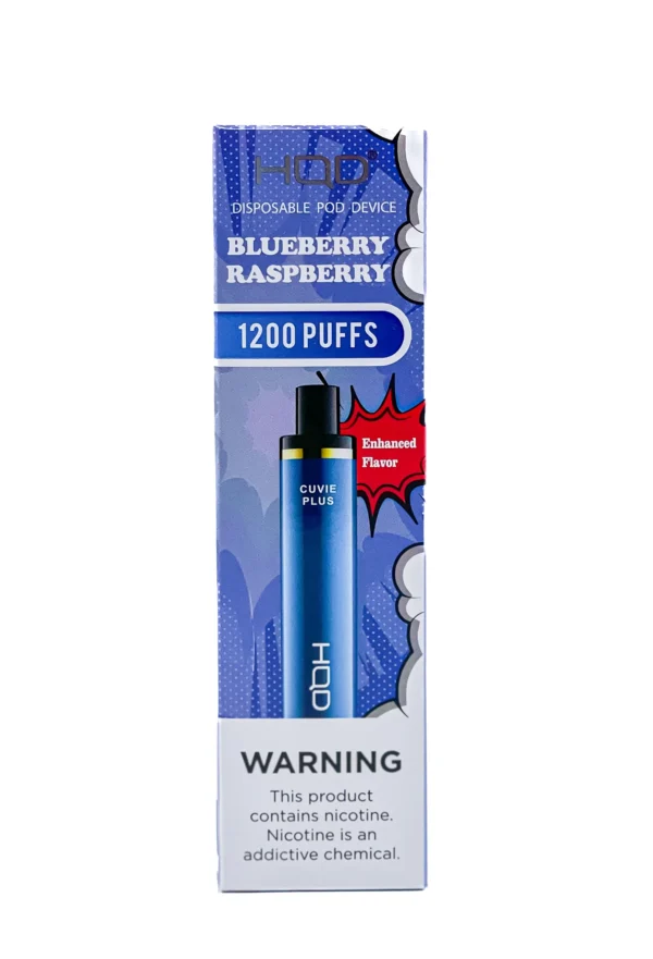 HQD PLUS 1200 5% NIC DISPOSABLE - BLUEBERRY RASPBERRY