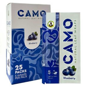 CAMO LEAF 5PK WRAPS - BLUEBERRY