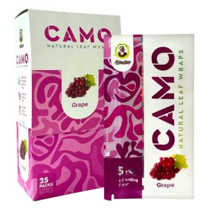 CAMO LEAF 5PK WRAPS - GRAPE
