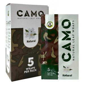 CAMO LEAF 5PK WRAPS - NATURAL