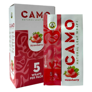 CAMO LEAF 5PK WRAPS - STRAWBERRY