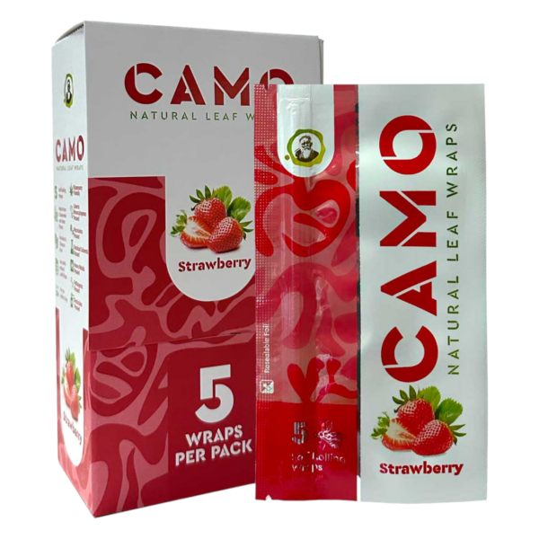 CAMO LEAF 5PK WRAPS - STRAWBERRY