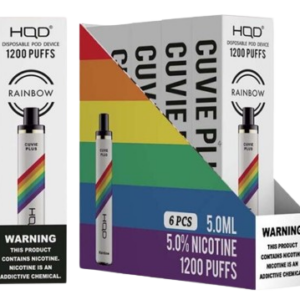 HQD PLUS 1200 5% NIC DISPOSABLE - RAINBOW