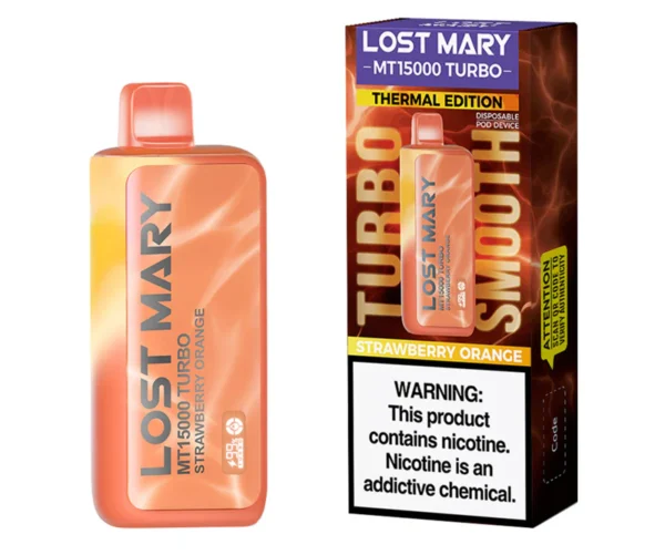 LOST MARY TURBO DISPOSABLE 15K - STRAWBERRY ORANGE