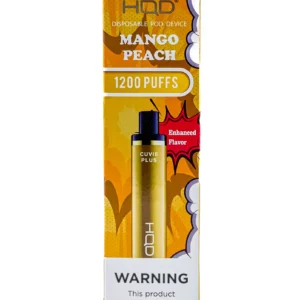 HQD PLUS 1200 5% NIC DISPOSABLE - MANGO PEACH