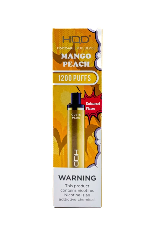 HQD PLUS 1200 5% NIC DISPOSABLE - MANGO PEACH