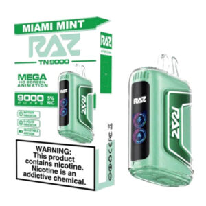 RAZ TN9000 5% NIC DISPOSABLE - MIAMI MINT