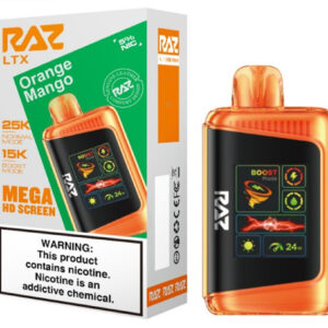 RAZ LTX25000 5% NIC DISPOSABLE - ORANGE MANGO