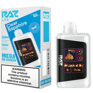 RAZ LTX25000 5% NIC DISPOSABLE - CLEAR SAPPHIRE