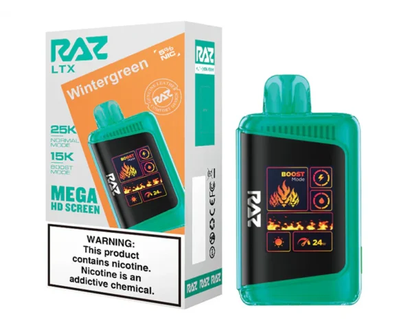 RAZ LTX25000 5% NIC DISPOSABLE - WINTERGREEN