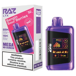 RAZ LTX25000 5% NIC DISPOSABLE - BANGIN SOUR BERRIES