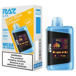 RAZ LTX25000 5% NIC DISPOSABLE - ICED BLUE DRAGON