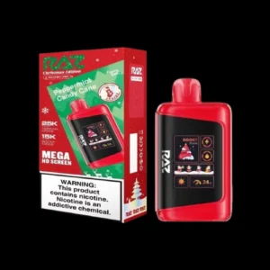 RAZ LTX25000 5% NIC DISPOSABLE - PEPPERMINT CANDY CANE (CHRISTMAS EDITION)