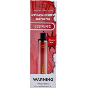 HQD PLUS 1200 5% NIC DISPOSABLE - STRAWBERRY BANANA