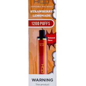HQD PLUS 1200 5% NIC DISPOSABLE - STRAWBERRY LEMONADE