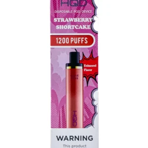 HQD PLUS 1200 5% NIC DISPOSABLE - STRAWBERRY SHORTCAKE
