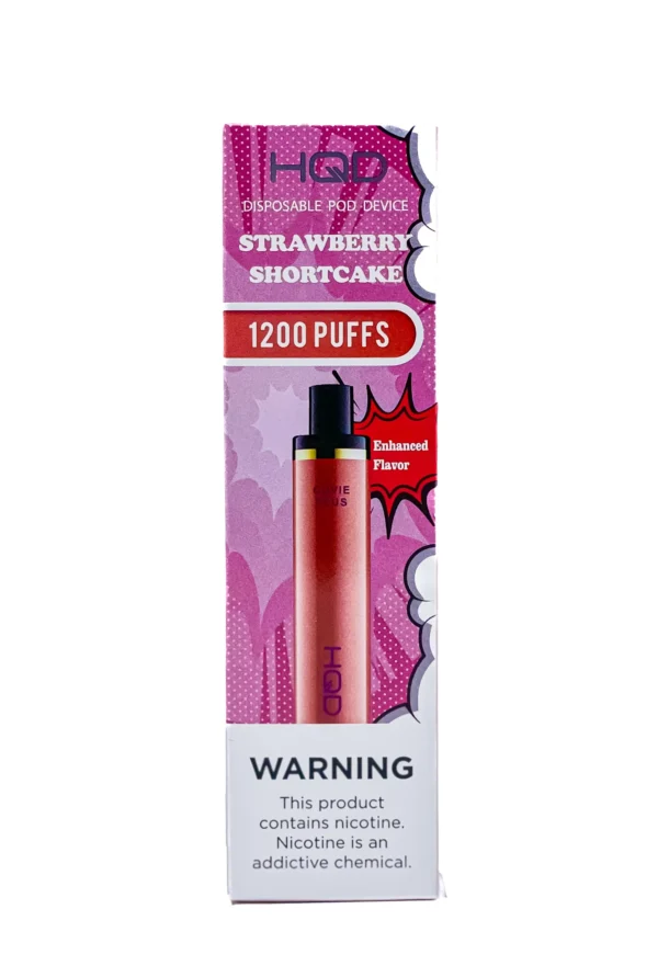 HQD PLUS 1200 5% NIC DISPOSABLE - STRAWBERRY SHORTCAKE