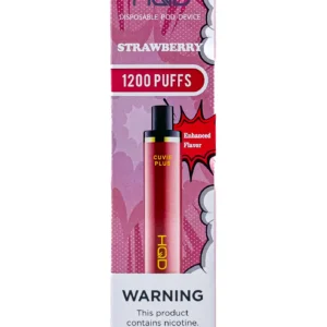 HQD PLUS 1200 5% NIC DISPOSABLE - STRAWBERRY