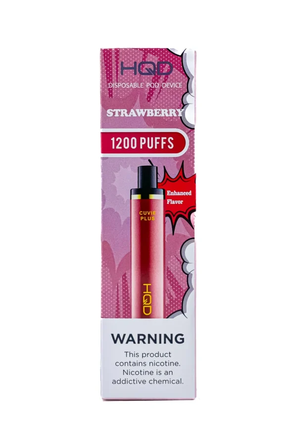 HQD PLUS 1200 5% NIC DISPOSABLE - STRAWBERRY