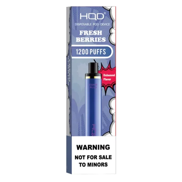 HQD PLUS 1200 5% NIC DISPOSABLE - FRESH BERRIES