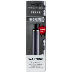 HQD PLUS 1200 5% NIC DISPOSABLE - CLEAR