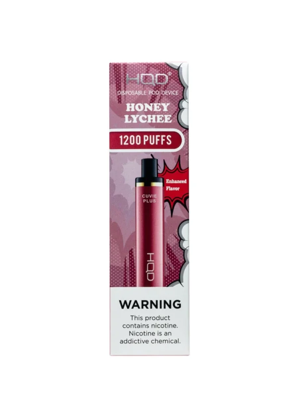 HQD PLUS 1200 5% NIC DISPOSABLE - HONEY LYCHEE