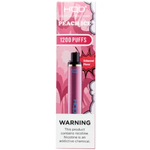 HQD PLUS 1200 5% NIC DISPOSABLE - PEACH ICE
