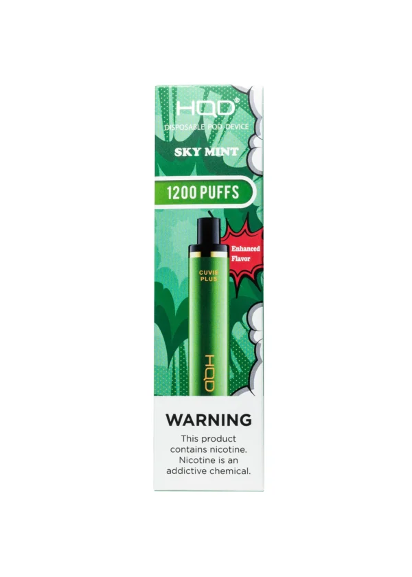 HQD PLUS 1200 5% NIC DISPOSABLE - SKY MINT