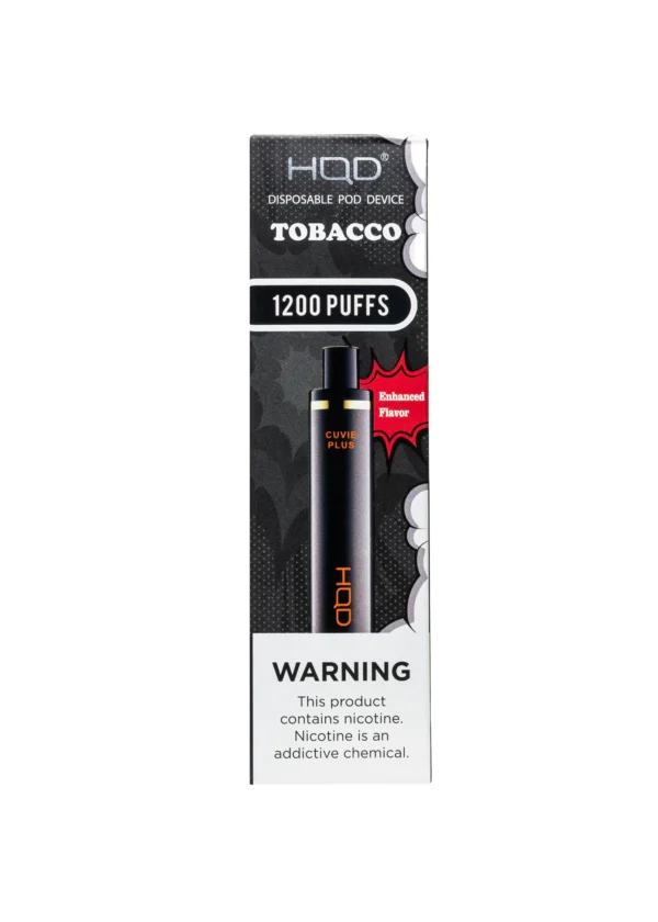 HQD PLUS 1200 5% NIC DISPOSABLE - TOBACCO
