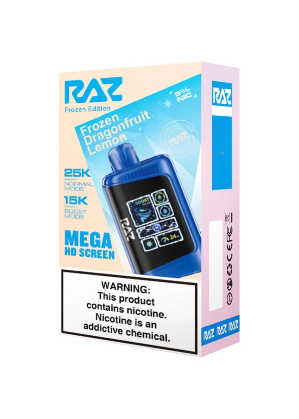 RAZ LTX25000 5% NIC DISPOSABLE - FROZEN DRAGON FRUIT LEMON
