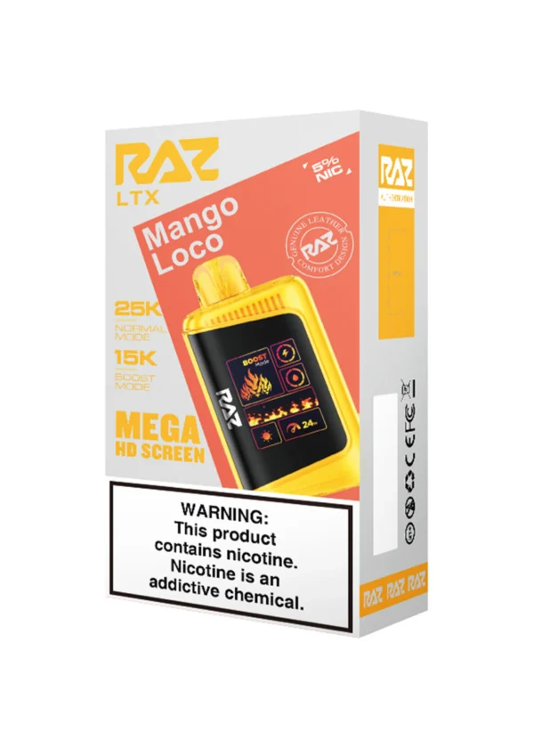 RAZ LTX25000 5% NIC DISPOSABLE - MANGO LOCO