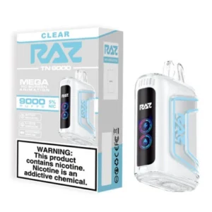 RAZ TN9000 5% NIC DISPOSABLE - CLEAR (UNFILTERED)