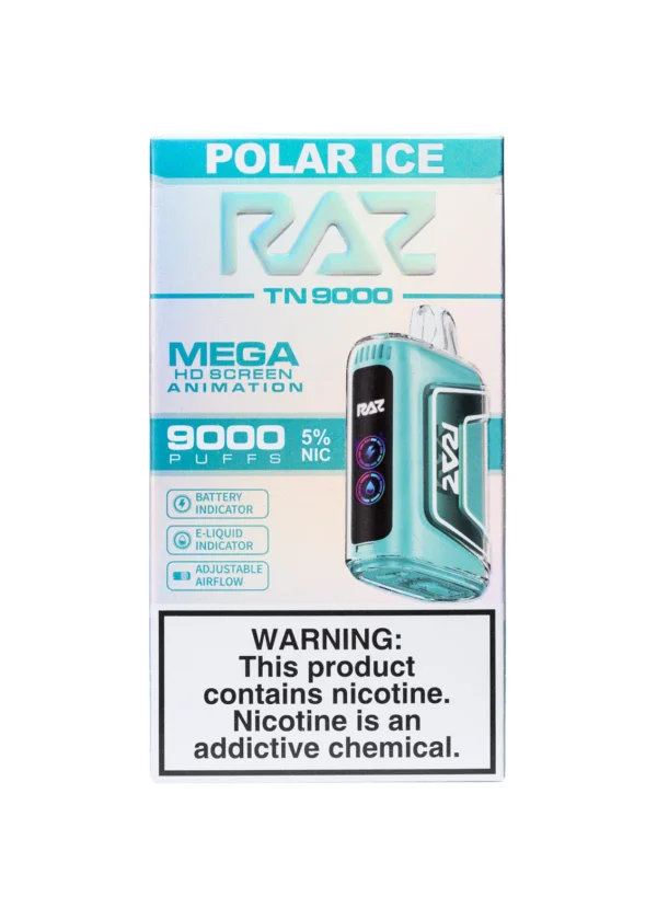 RAZ TN9000 5% NIC DISPOSABLE - POLAR ICE - Image 2