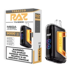 RAZ TN9000 5% NIC DISPOSABLE - TOBACCO