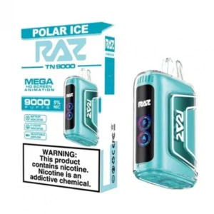 RAZ TN9000 5% NIC DISPOSABLE - POLAR ICE