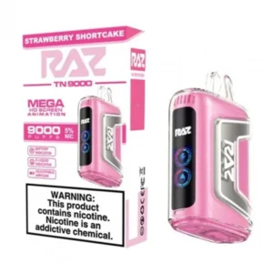 RAZ TN9000 5% NIC DISPOSABLE - STRAWBERRY SHORTCAKE