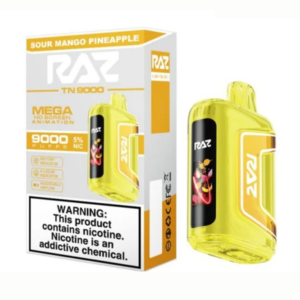 RAZ TN9000 5% NIC DISPOSABLE - SOUR MANGO PINEAPPLE
