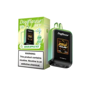 DIGIFLAVOR SKY 25000 PUFFS 5% NIC DISPOSABLE - SOUR APPLE ICE