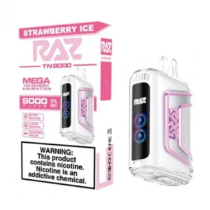 RAZ TN9000 5% NIC DISPOSABLE - STRAWBERRY ICE