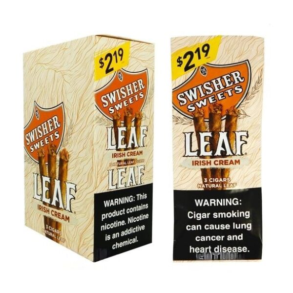 SWISHER LEAF 3PK $2.49 - IRISH CREAM